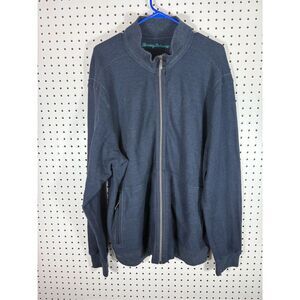 Tommy Bahama Zip up Sweater Jacket Size XXL